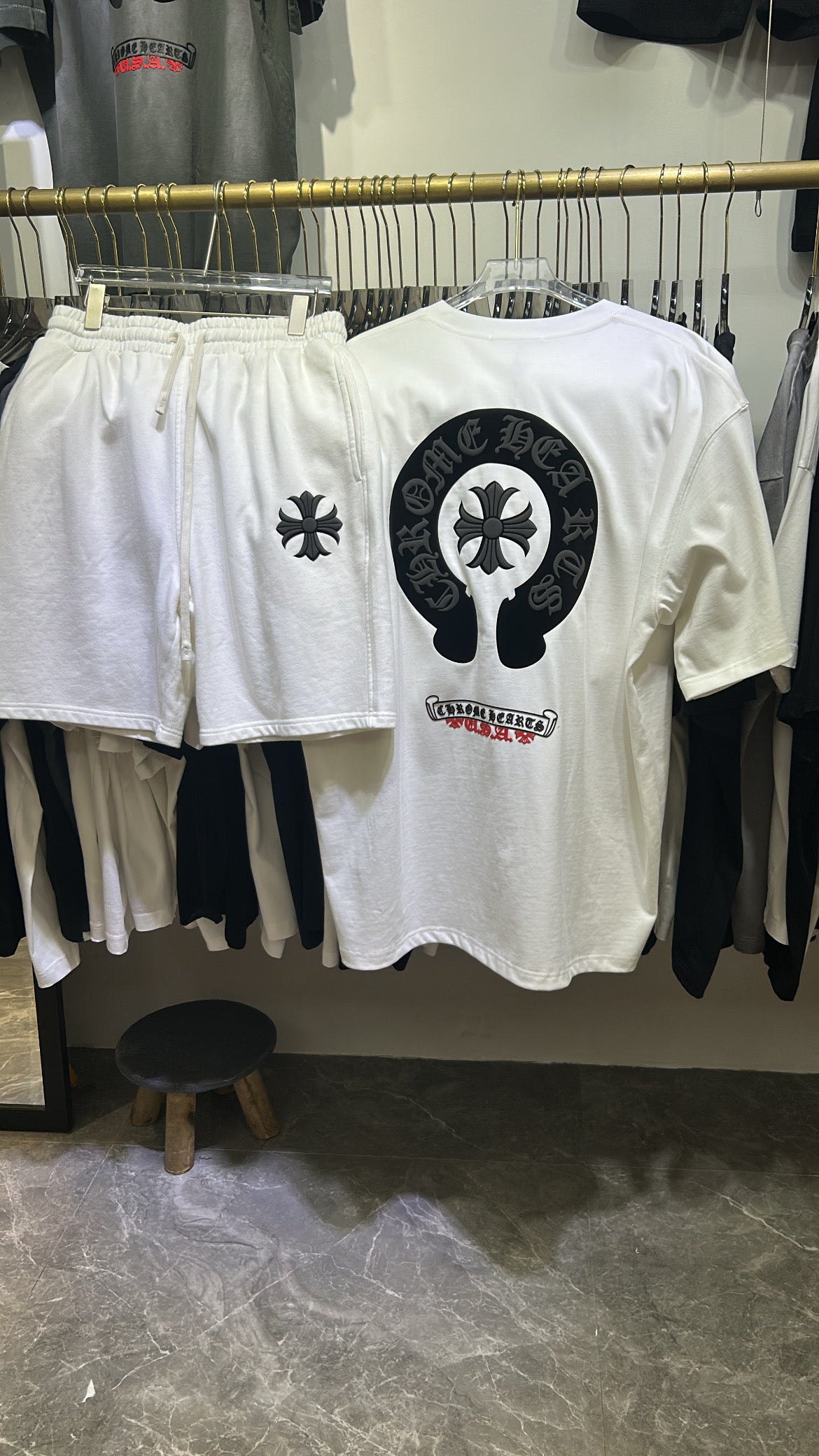 Ensemble Chrome Hearts Blanc #1