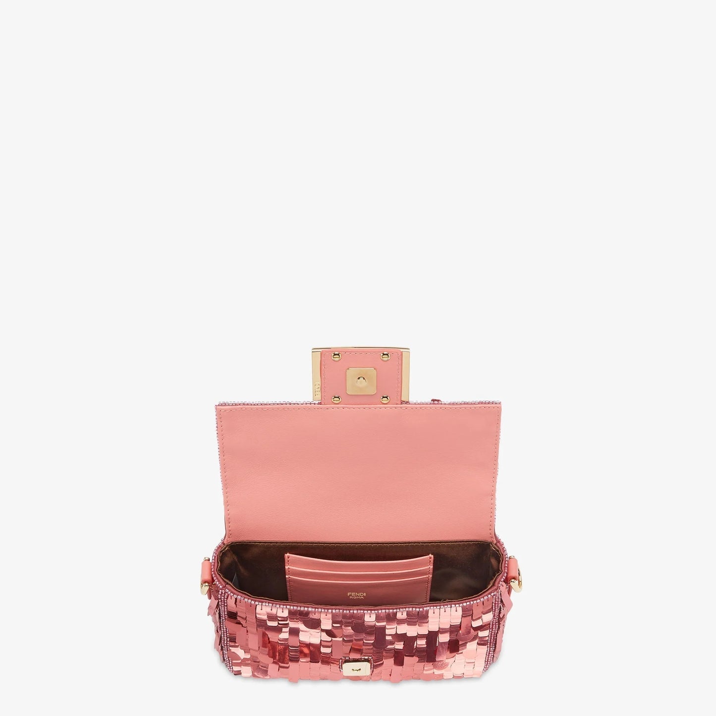 SAC FNDI BAGUETTE SEQUINS ROSE #7