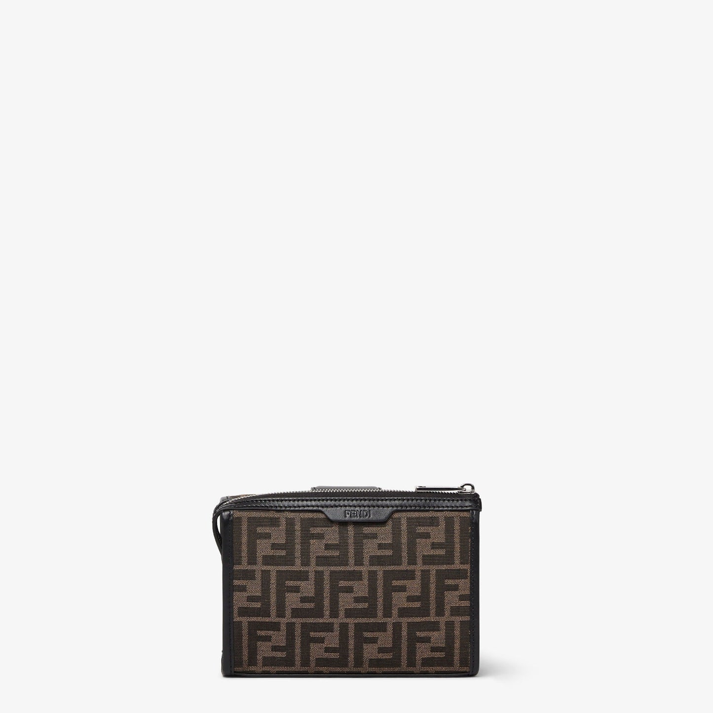 SAC FNDI BAGUETTE DOUBLE TISSU MARRON #8