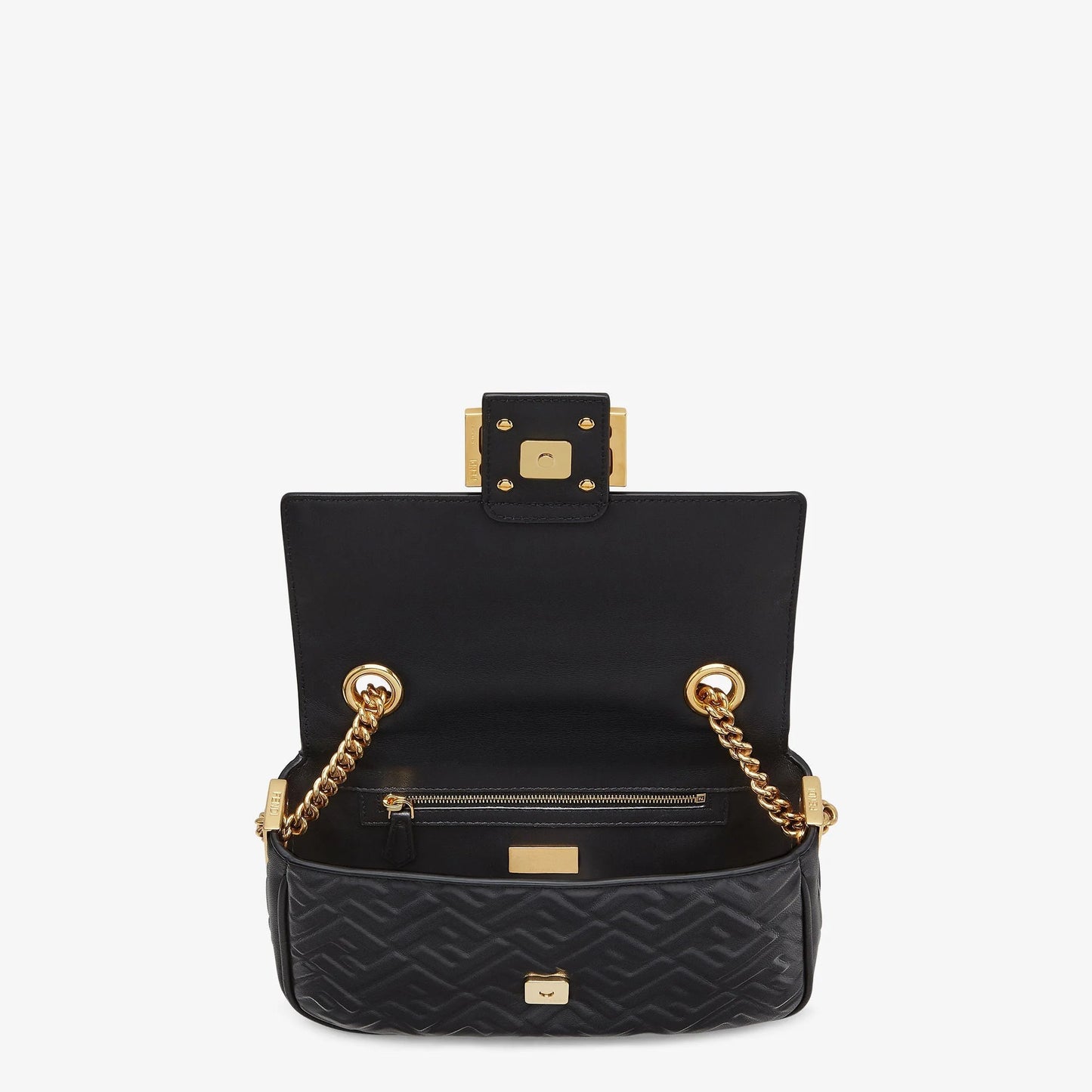SAC FENDI BAGUETTE MINI CUIR NOIR #2