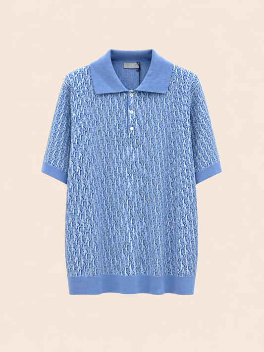 Polo Dior Motif Bleu Ciel