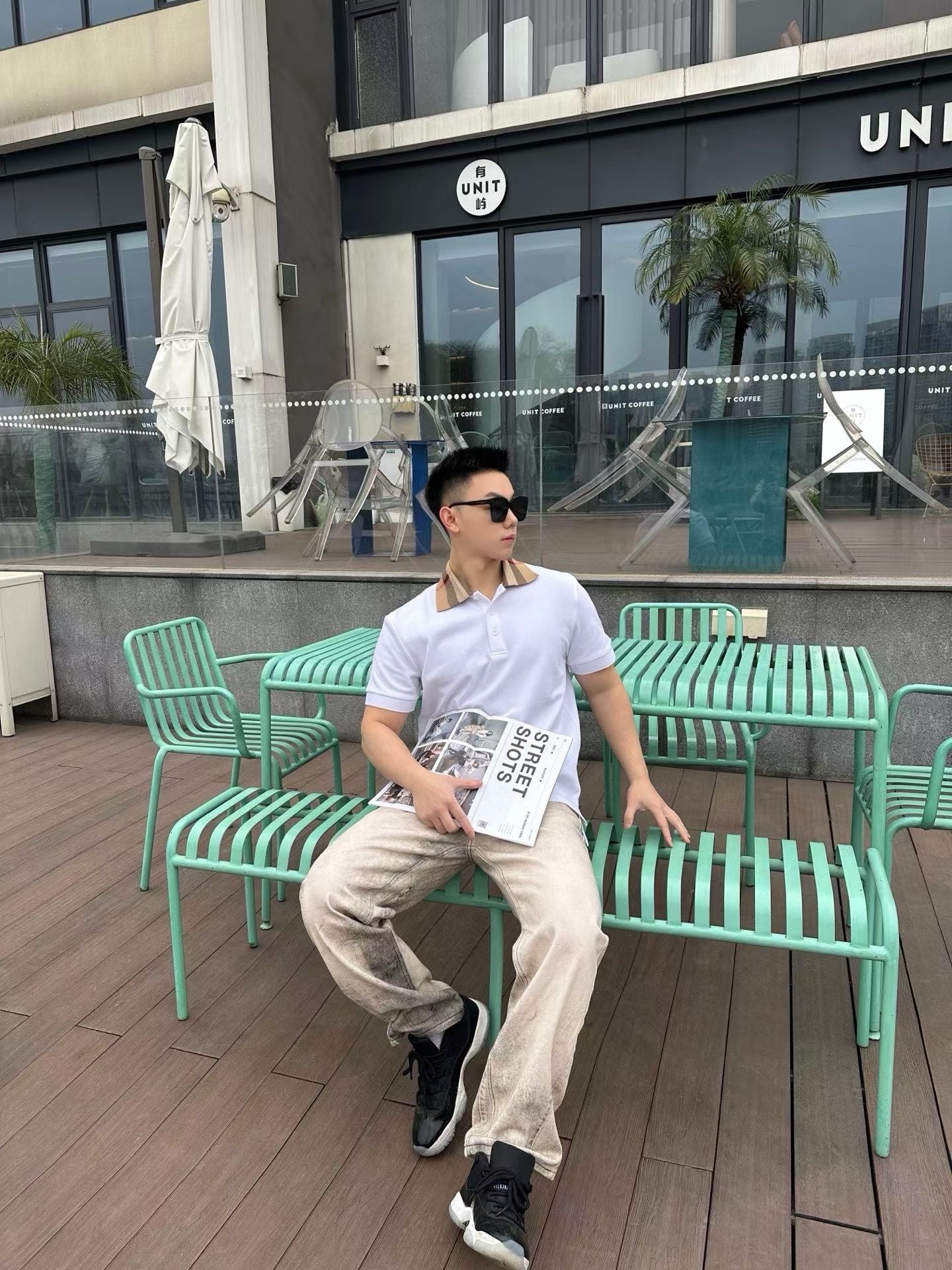 Polo Burberry Blanc #1