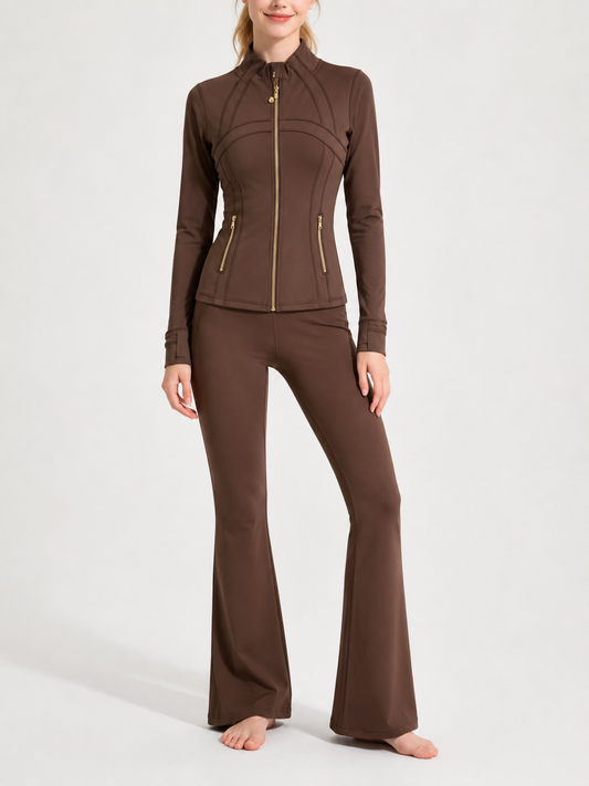 Ensemble Marron Tirette Doré