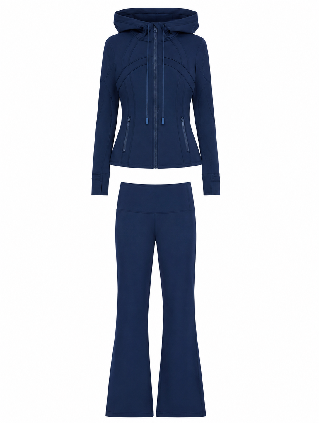 Ensemble Bleu a capuche