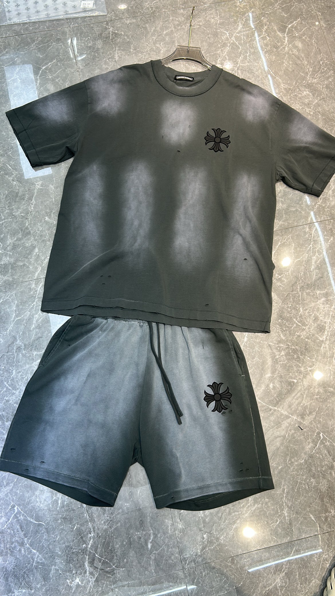 Ensemble Chrome Hearts Gris #2