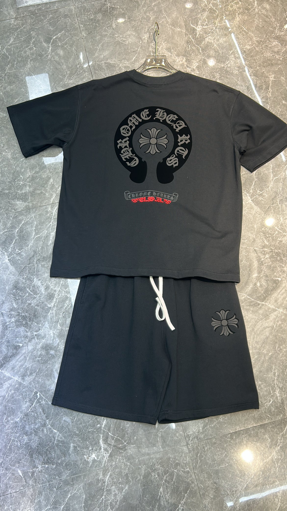 Ensemble Chrome Hearts Full Blacl #3