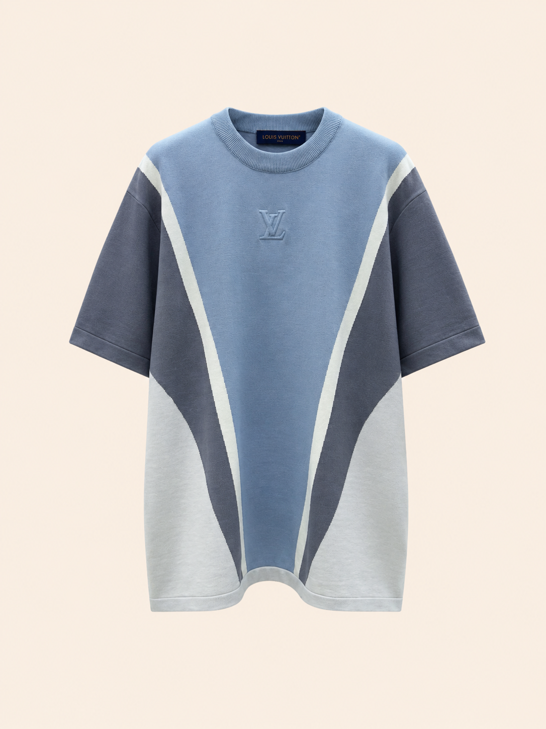 T-shirt Lv Bleu Gris