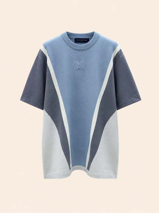 T-shirt Lv Bleu Gris
