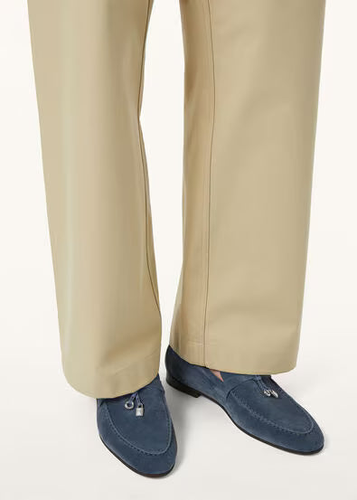 Loro Piana Mocassins Femme Bleu