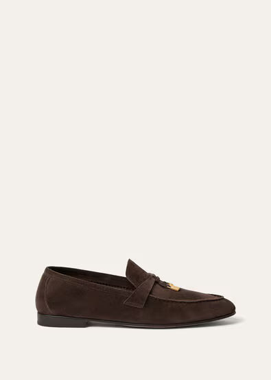 Loro Piana Mocassins Femme Brun