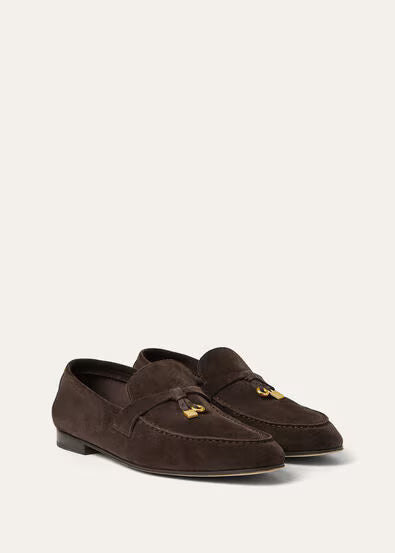 Loro Piana Mocassins Femme Brun