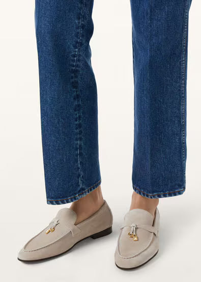 Loro Piana Mocassins Femme Beige