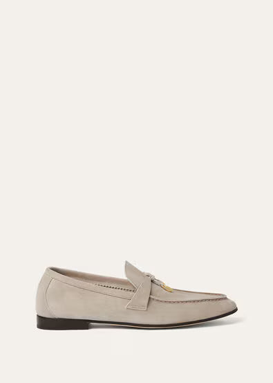 Loro Piana Mocassins Femme Beige
