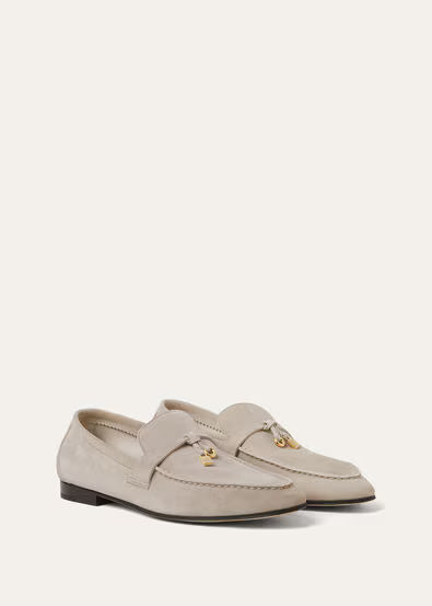 Loro Piana Mocassins Femme Beige