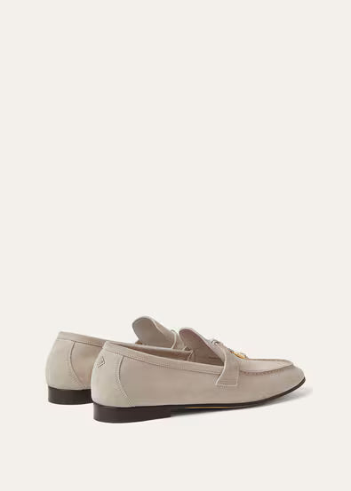 Loro Piana Mocassins Femme Beige