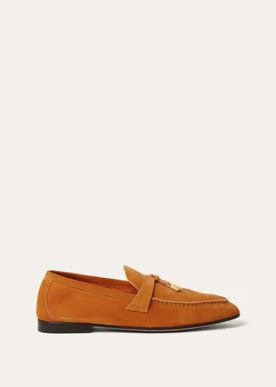 Loro Piana Mocassins Femme Orange
