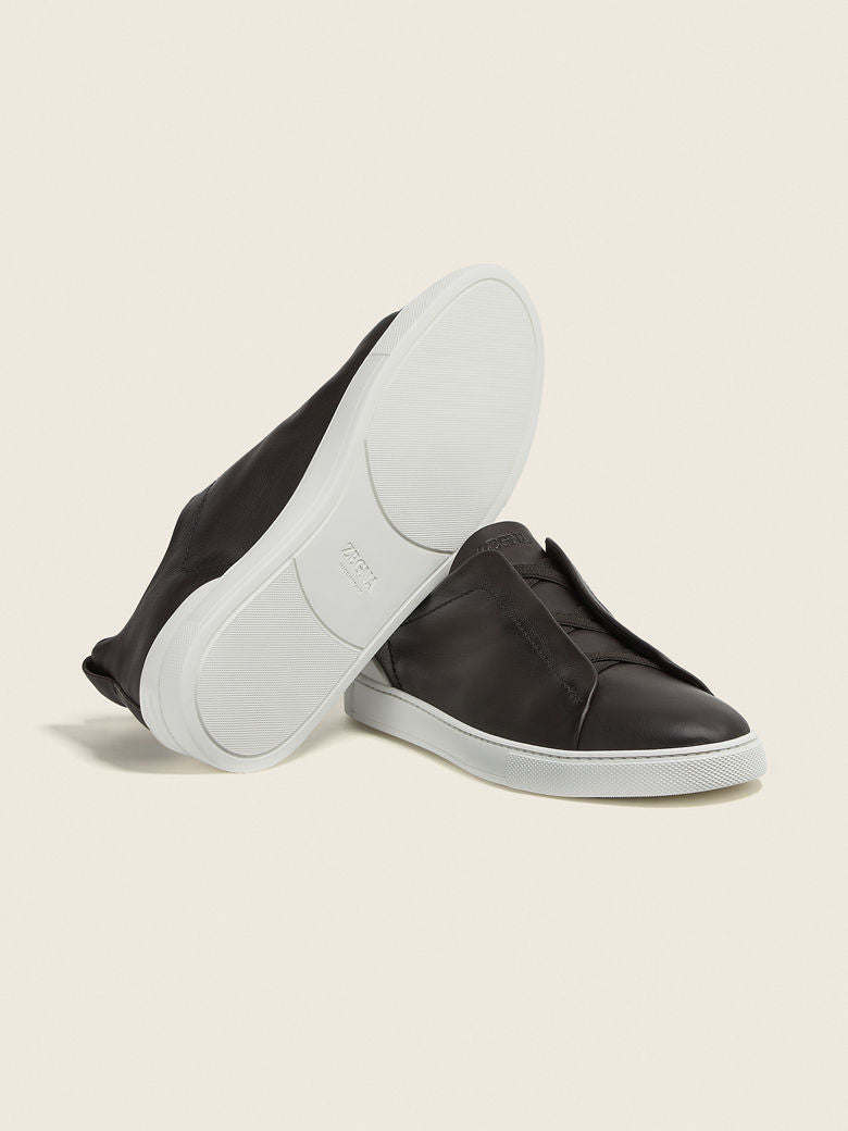 Sneakers Zegna Noir/Blanc #4