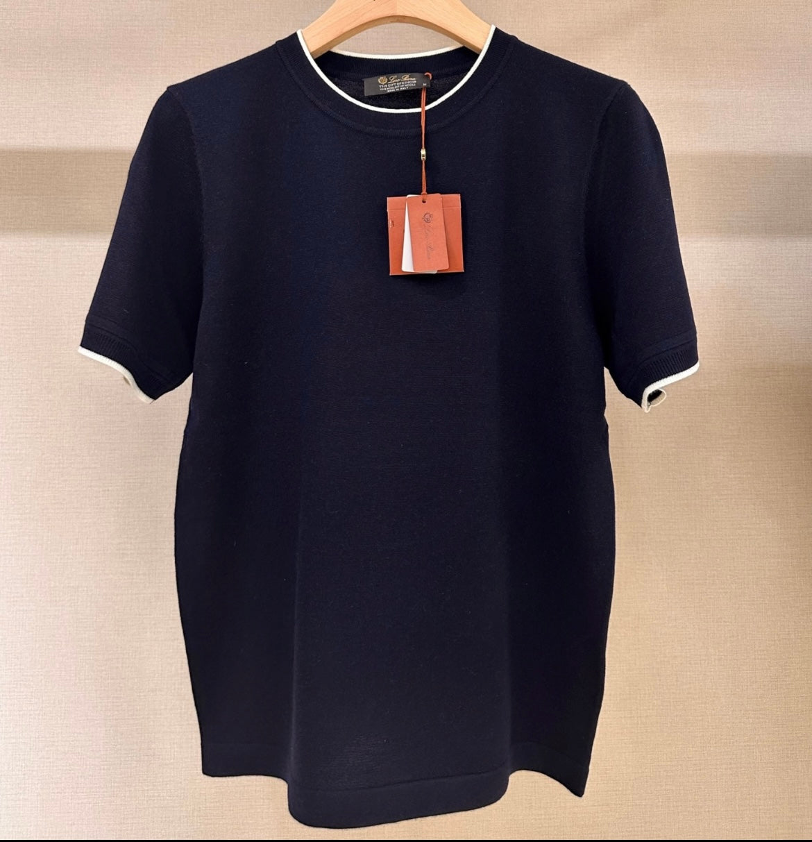 T-shirt Bleu Trait Blanc #7