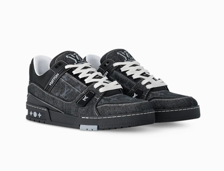 Sneakers LV Trainer  Jeans Full Black
