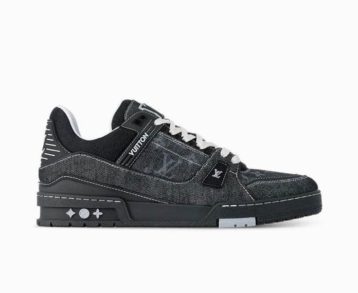 Sneakers LV Trainer  Jeans Full Black