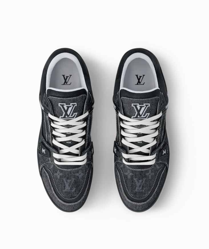 Sneakers LV Trainer  Jeans Full Black
