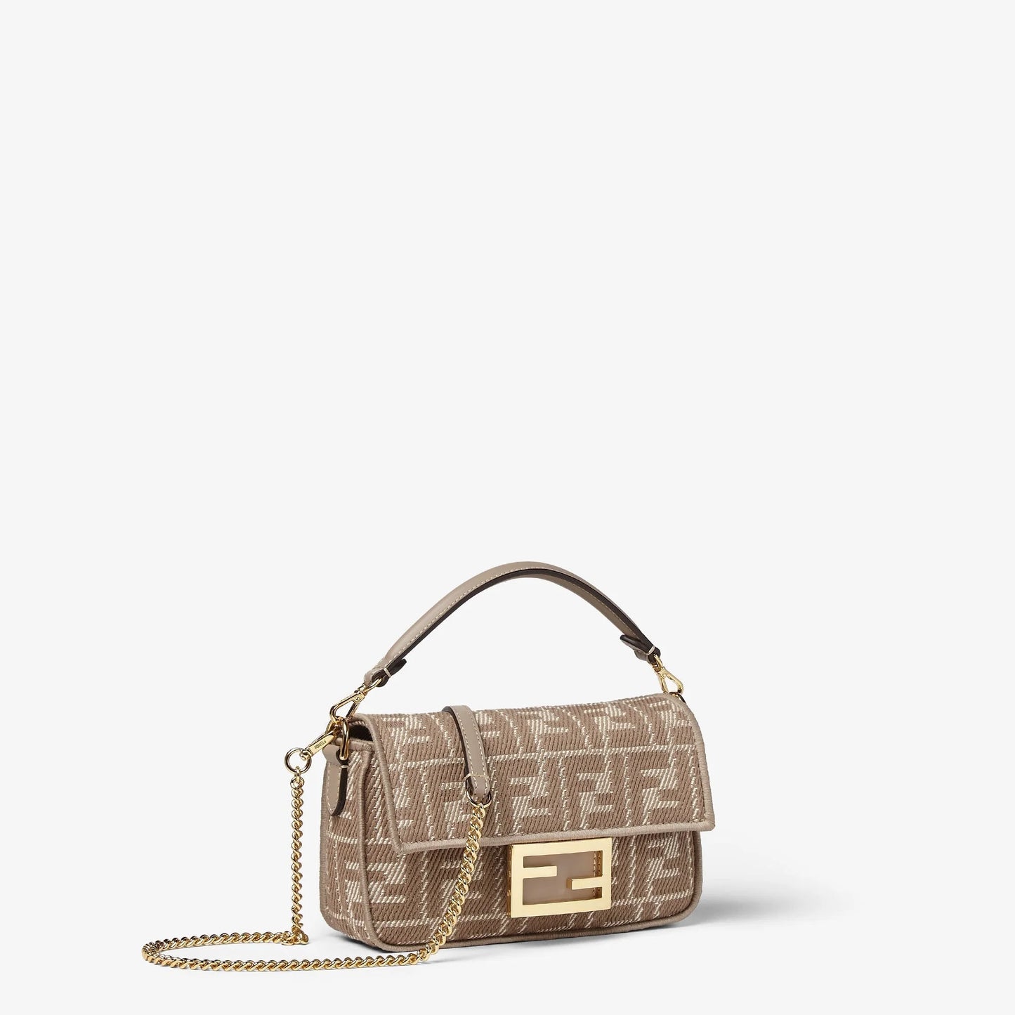 SAC FENDI BAGUETTE MINI TISSU BEIGE #5