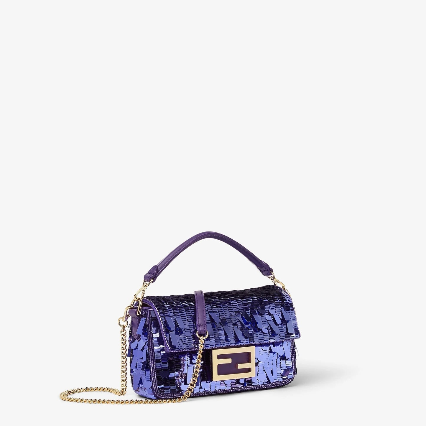 SAC FENDI BAGUETTE MINI TISSU VIOLET #6