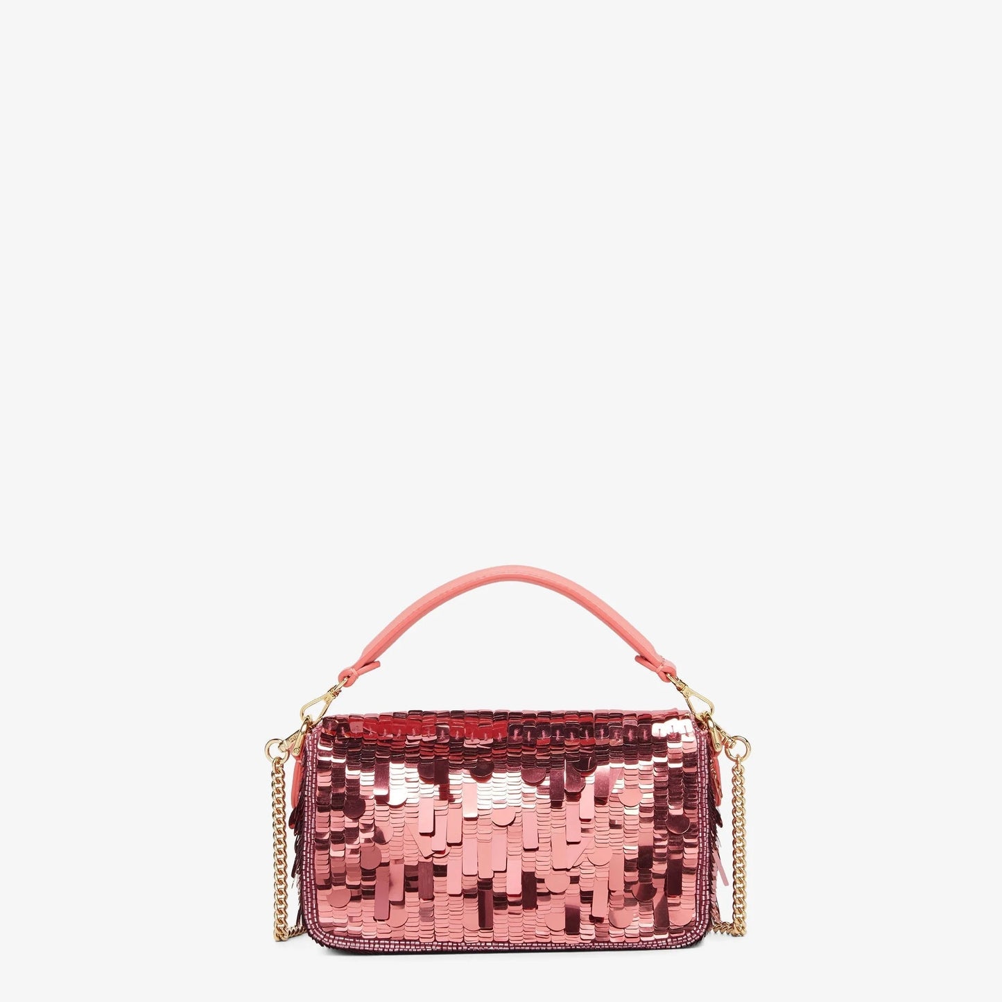 SAC FNDI BAGUETTE SEQUINS ROSE #7