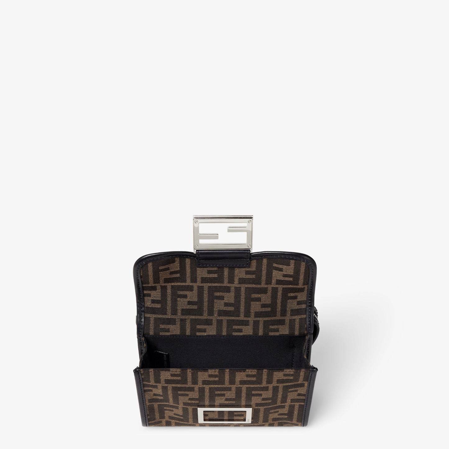 SAC FNDI BAGUETTE DOUBLE TISSU MARRON #8