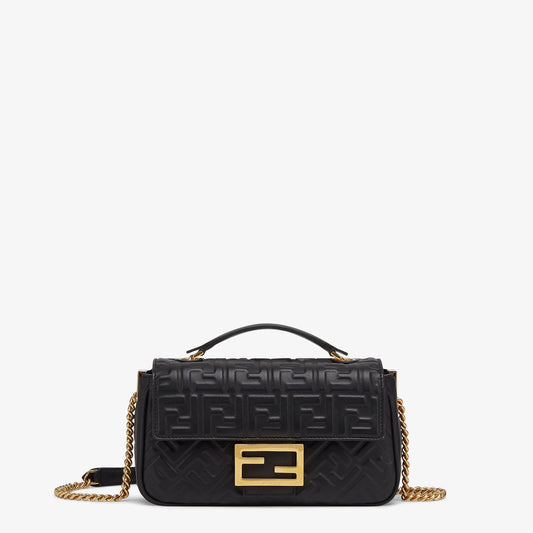 SAC FENDI BAGUETTE MINI CUIR NOIR #2