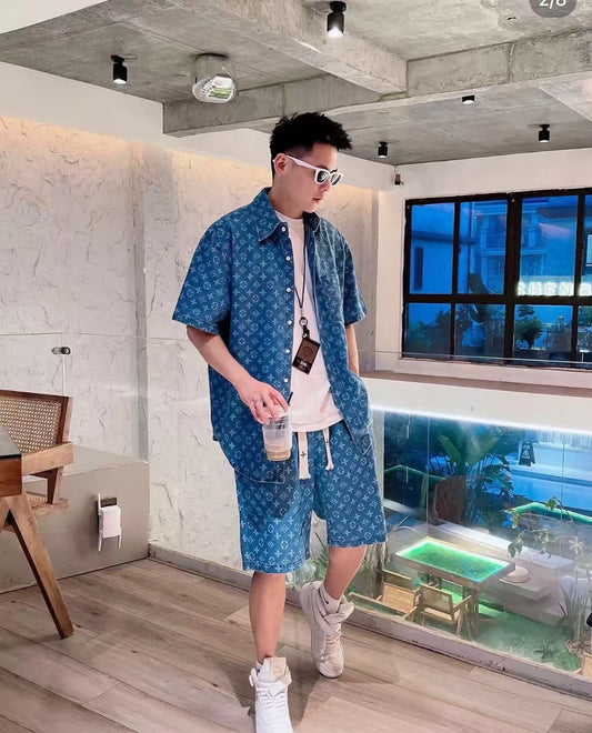 Ensemble Lv Motif Bleu